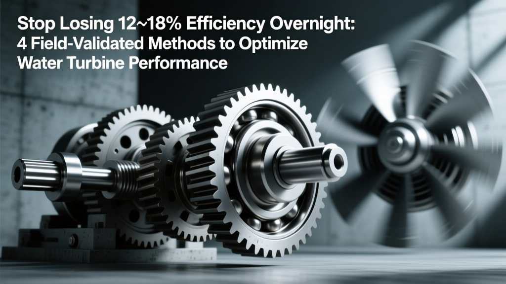 Stop Losing 12–18% Efficiency Overnight: 4 Field-Validated Methods to Optimize Water Turbine Performance (Including Operating Point Adjustment, Impeller Trimming & System Curve Modification) Used by Hydro Engineers at Grand Coulee and Itaipu