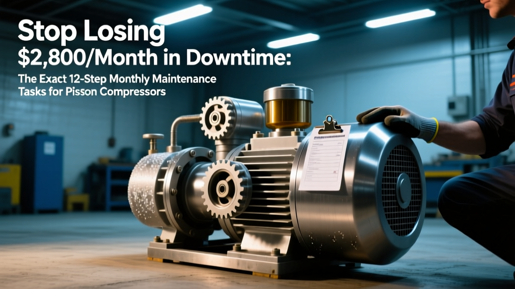 Stop Losing $2,800/Month in Downtime: The Exact 12-Step Monthly Maintenance Tasks for Piston Compressor (With Lubrication Calculations, Alignment Tolerances, Filter Lifespan Math & Real-Time Performance Thresholds)