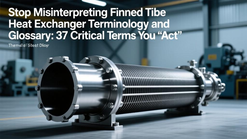 Stop Misinterpreting Finned Tube Heat Exchanger Terminology and Glossary: 37 Critical Terms You *Actually* Need During Installation & Commissioning (Not Just Design)