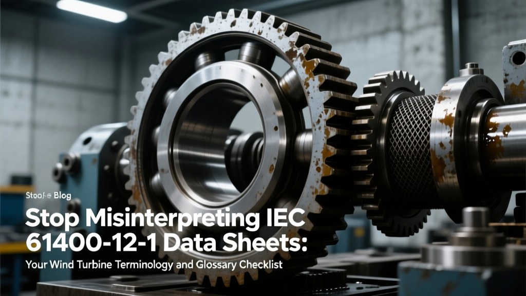 Stop Misinterpreting IEC 61400-12-1 Data Sheets: Your Wind Turbine Terminology and Glossary Checklist (37 Terms You *Must* Verify Before Commissioning or Troubleshooting)