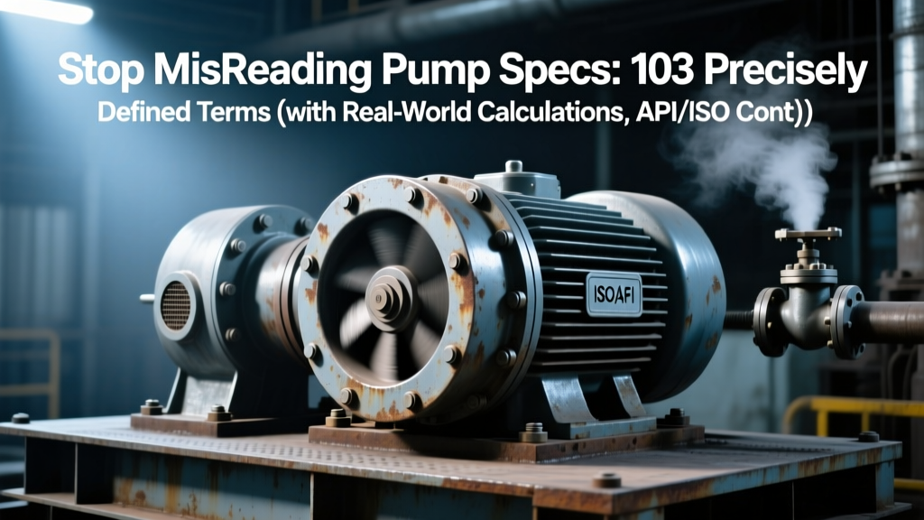 Stop Misreading Pump Specs: 103 Precisely Defined Terms (with Real-World Calculations, API/ISO Context, and Acronym Decoding You’ll Actually Use on the Job)