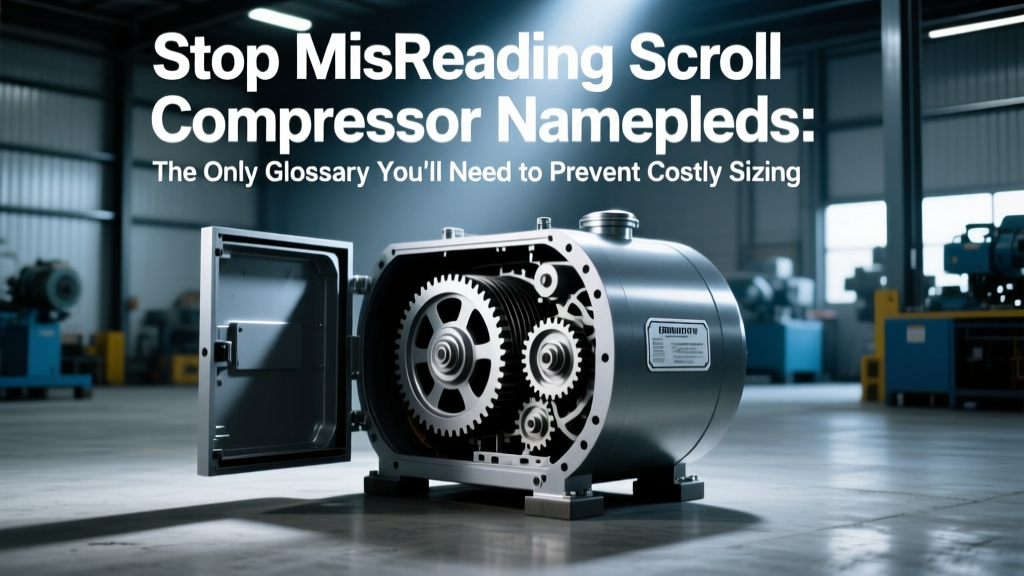 Stop Misreading Scroll Compressor Nameplates: The Only Glossary You’ll Need to Prevent Costly Sizing Errors, Avoid ISO 1217 Test Confusion, and Decode Real-World Efficiency Metrics Like a Senior Plant Engineer
