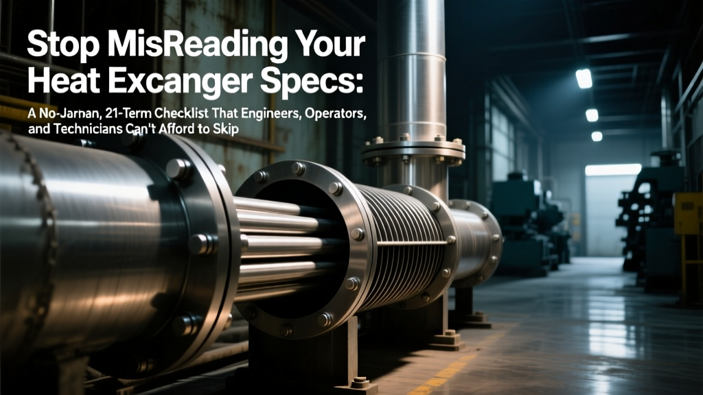 Stop Misreading Your Heat Exchanger Specs: A No-Jargon, 21-Term Checklist That Engineers, Operators, and Procurement Teams Actually Use (Not Textbook Definitions)