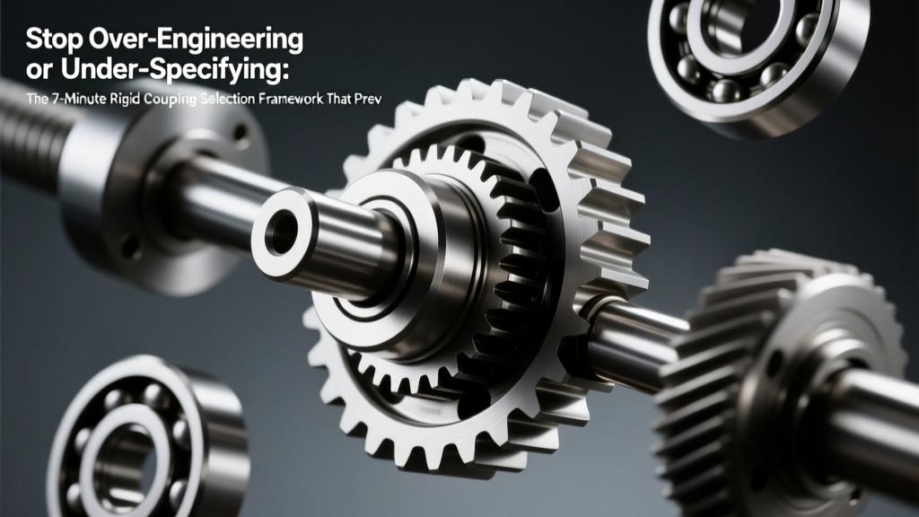 Stop Over-Engineering or Under-Specifying: The 7-Minute Rigid Coupling Selection Framework That Prevents Shaft Failures, Saves $12k+ in Downtime, and Eliminates Guesswork — Your Complete Rigid Coupling Selection Guide Covering Sizing Criteria, Performance Parameters, Material Compatibility, and Application Requirements