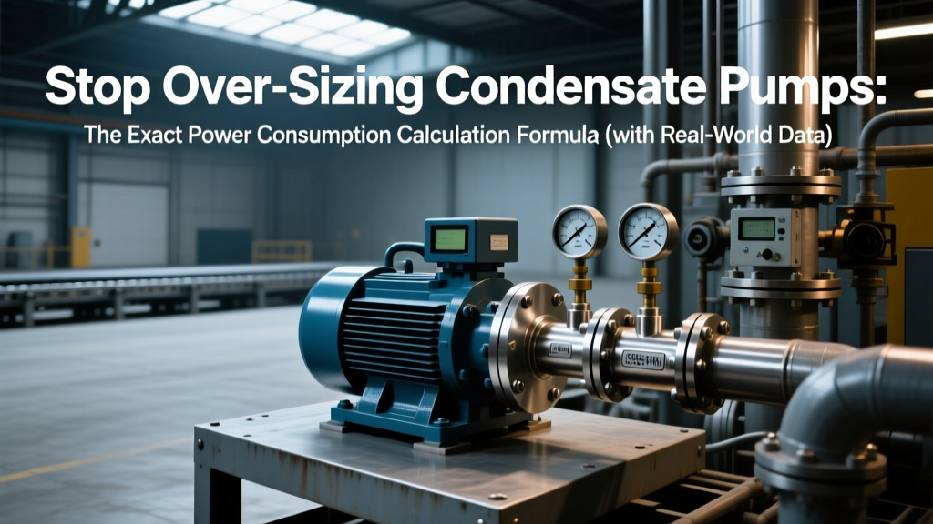 Stop Over-Sizing Condensate Pumps: The Exact Power Consumption Calculation Formula (with Real-World Examples, Unit Conversion Pitfalls, and 37% Energy Savings from Our Plant Audit)