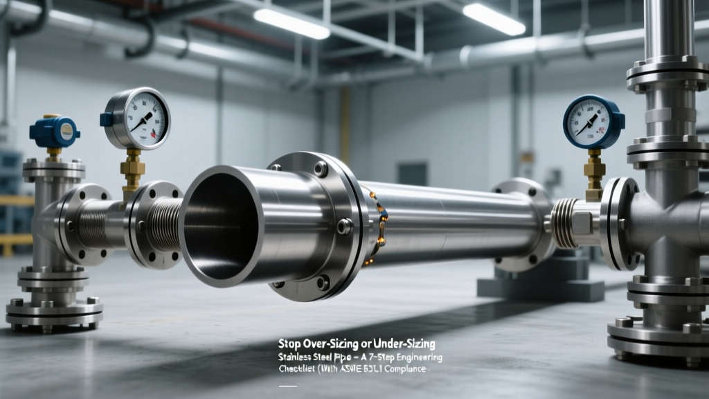 Stop Over-Sizing or Under-Sizing Stainless Steel Pipe: A 7-Step Engineering Checklist (With ASME B31.3 Formulas, Real Plant Examples, and the #1 Mistake 68% of Designers Make)