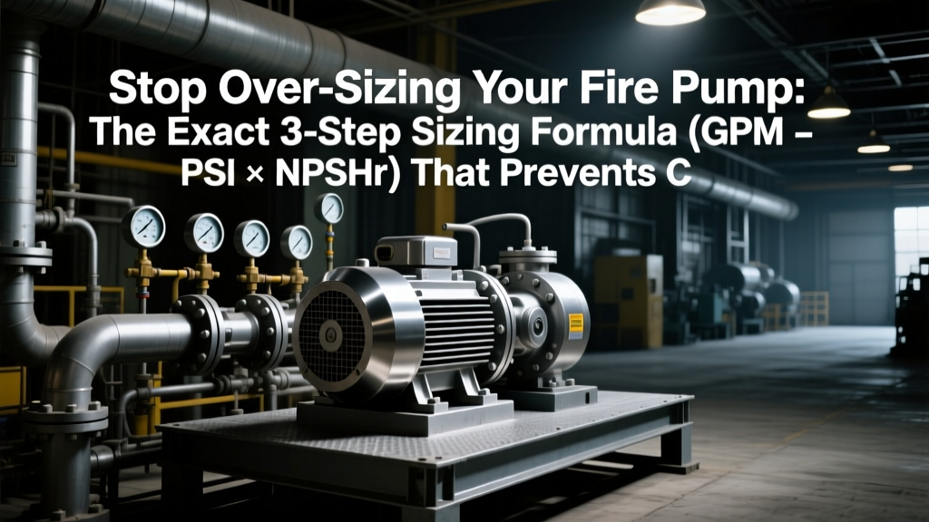 Stop Over-Sizing Your Fire Pump: The Exact 3-Step Sizing Formula (GPM × PSI × NPSHr) That Prevents Cavitation, Wasted Energy, and NFPA 20 Noncompliance in Low-Flow Fire Protection Systems