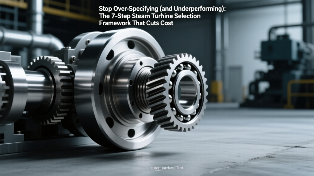 Stop Over-Specifying (and Underperforming): The 7-Step Steam Turbine Selection Framework That Cuts Capital Cost by 18–23% While Guaranteeing 92.4%+ Isentropic Efficiency at Your Exact Operating Point