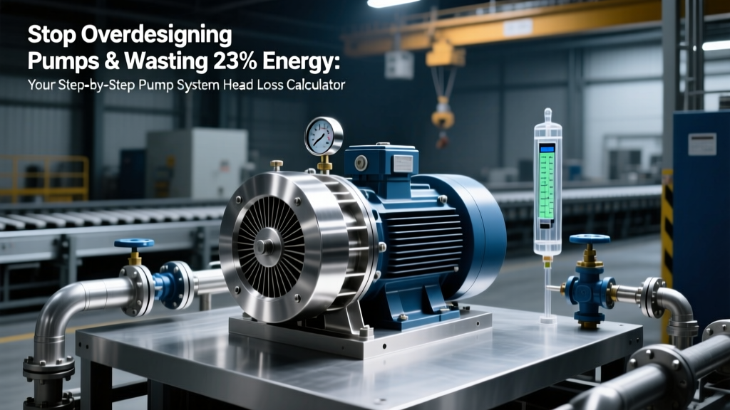 Stop Overdesigning Pumps & Wasting 23% Energy: Your Step-by-Step Pump System Head Loss Calculator (Darcy-Weisbach Method) — With Real Pipe Material Data, Fitting K-Factor Tables, and a 7-Minute Sizing Workflow That ASME B31.4 Engineers Actually Use
