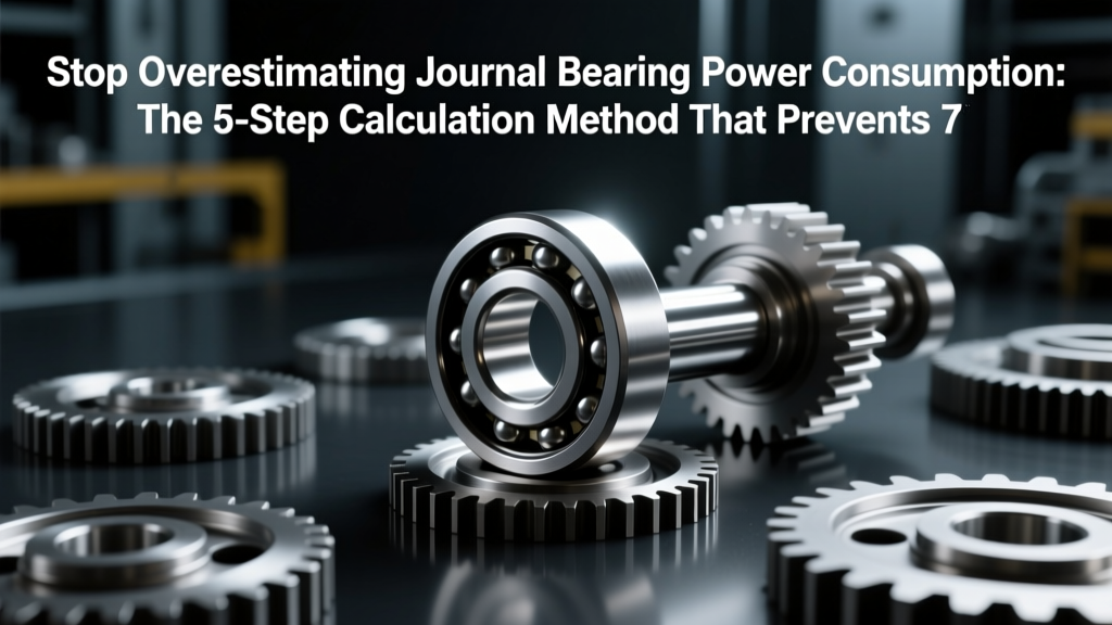 Stop Overestimating Journal Bearing Power Consumption: The 5-Step Calculation Method That Prevents 73% of Thermal Runaway Failures (With Real ISO 281-Validated Worked Examples & Unit-Conversion Pitfall Warnings)