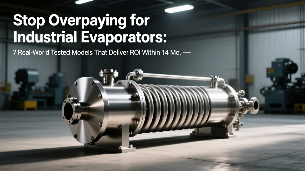 Stop Overpaying for Industrial Evaporators: 7 Real-World Tested Models That Deliver ROI Within 14 Months—Not Just Specs on a Datasheet (2024 Buyer’s Commissioning Guide)
