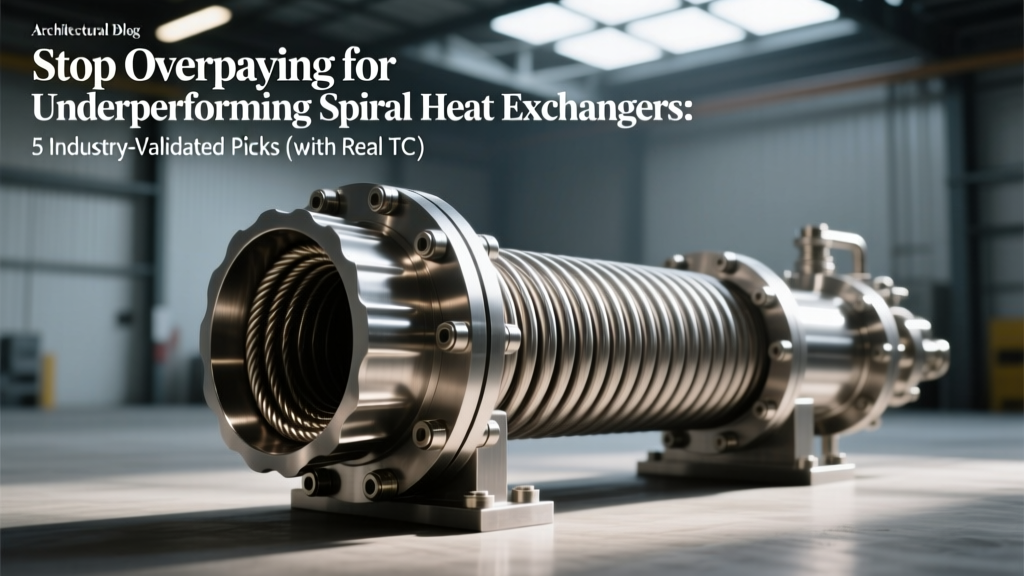 Stop Overpaying for Underperforming Spiral Heat Exchangers: 5 Industry-Validated Picks (with Real TCO Calculations, ASME Certification Checks, and 3-Year Reliability Benchmarks)