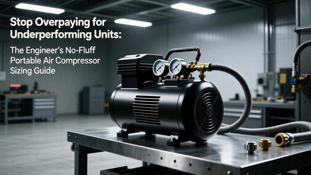 Stop Overpaying for Underperforming Units: The Engineer’s No-Fluff Portable Air Compressor Sizing Calculation Guide — With Real-World Formulas, Unit-Converted Examples, and 3 Critical Mistakes 87% of Users Make (Including CFM × PSI × Duty Cycle Corrections You’re Missing)