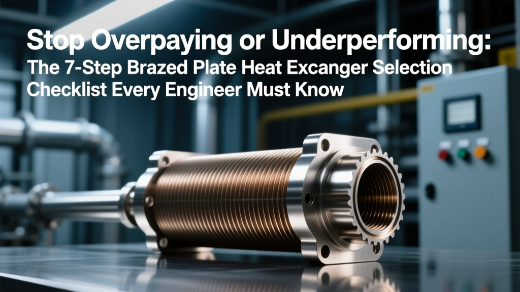 Stop Overpaying or Underperforming: The 7-Step Brazed Plate Heat Exchanger Selection Checklist Every Engineer Misses (Sizing, Materials, Pressure, Fouling & Real-World LMTD Validation)