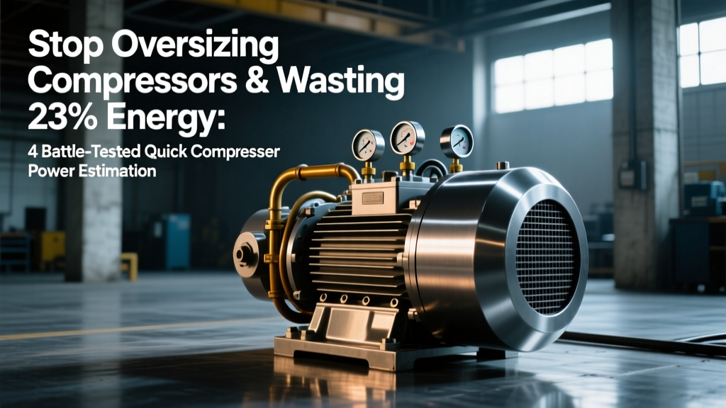 Stop Oversizing Compressors & Wasting 23% Energy: 4 Battle-Tested Quick Compressor Power Estimation Methods (Rule of Thumb, ISO Charts, Adiabatic Shortcuts, and Historical Efficiency Benchmarks You’ve Never Seen)