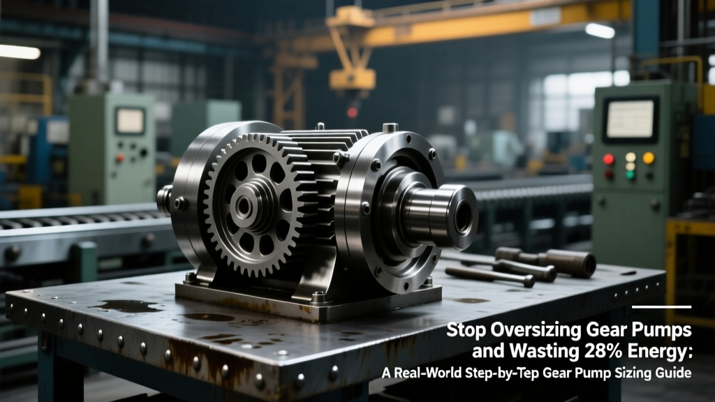 Stop Oversizing Gear Pumps (and Wasting 28% Energy): A Real-World Step-by-Step Gear Pump Sizing Guide with Verified Formulas, 3 Worked Examples, NPSH Margin Calculations, and the 5 Costliest Mistakes Engineers Repeat Every Quarter