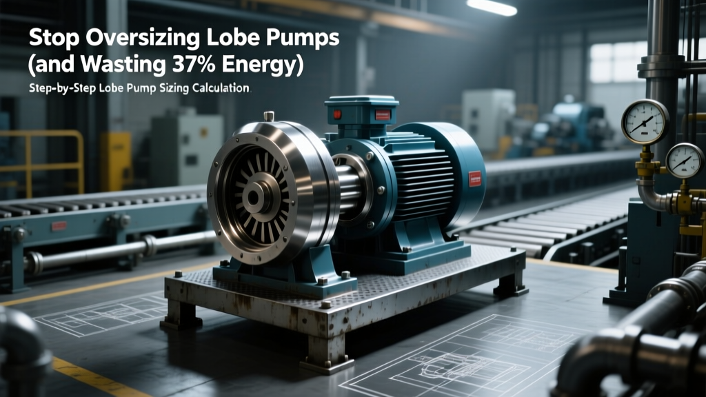 Stop Oversizing Lobe Pumps (and Wasting 37% Energy): A Step-by-Step Lobe Pump Sizing Calculation with Real-World Examples, Verified Formulas, and 4 Critical NPSH Pitfalls Engineers Miss Every Day