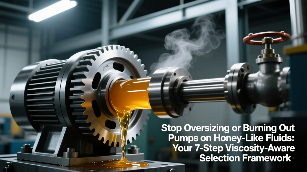 Stop Oversizing or Burning Out Pumps on Honey-Like Fluids: Your 7-Step Viscosity-Aware Selection Framework (With Real Derating Formulas, API 676 Compliance Checks, and Troubleshooting Triggers)