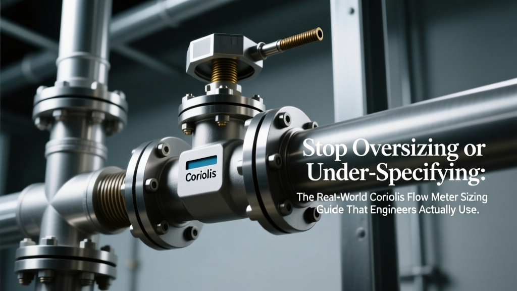 Stop Oversizing or Under-Specifying: The Real-World Coriolis Flow Meter Sizing Guide That Engineers Actually Use (With ISO 10792-2 Compliance Checks, 3 Worked Examples, and the 5 Costly Mistakes 68% of Projects Make)