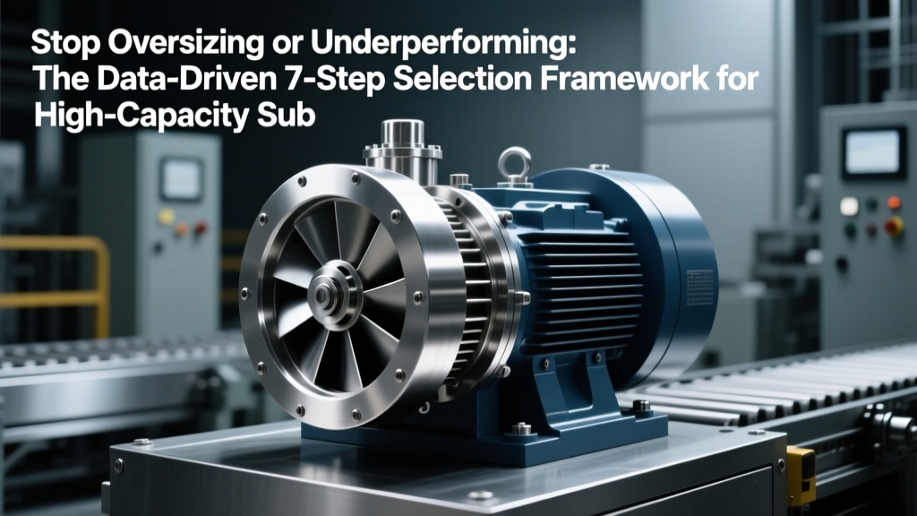 Stop Oversizing or Underperforming: The Data-Driven 7-Step Selection Framework for High-Capacity Submersible Pumps in Large-Scale Industrial Operations (1,200–15,000+ GPM)