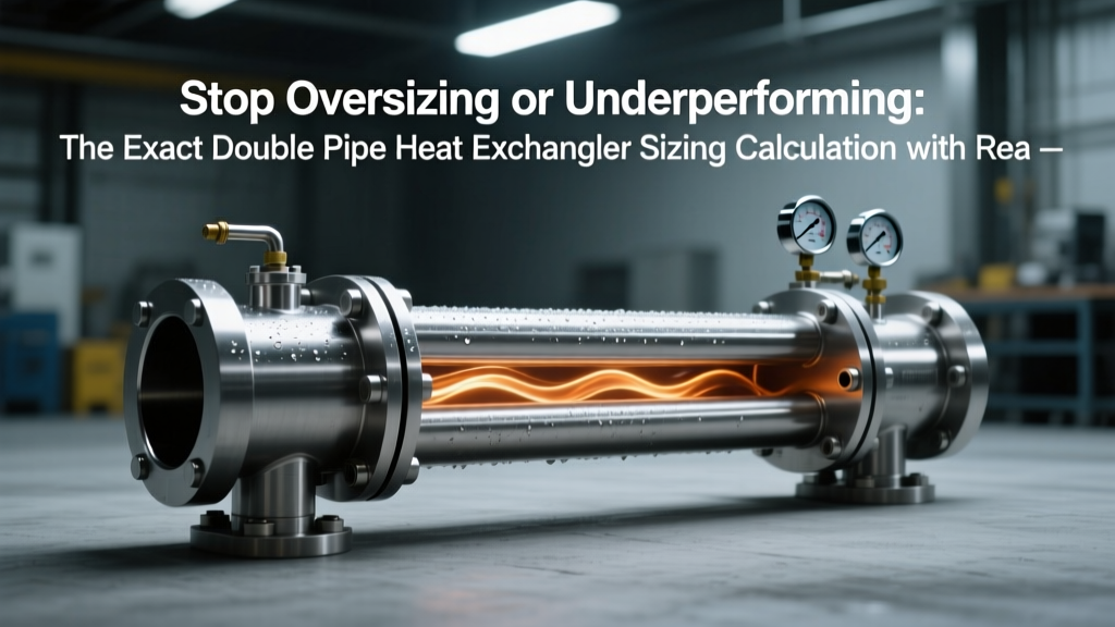 Stop Oversizing or Underperforming: The Exact Double Pipe Heat Exchanger Sizing Calculation with Real-World Examples, Unit-Checked Formulas, and TEMA-Compliant Selection Criteria (No Guesswork)