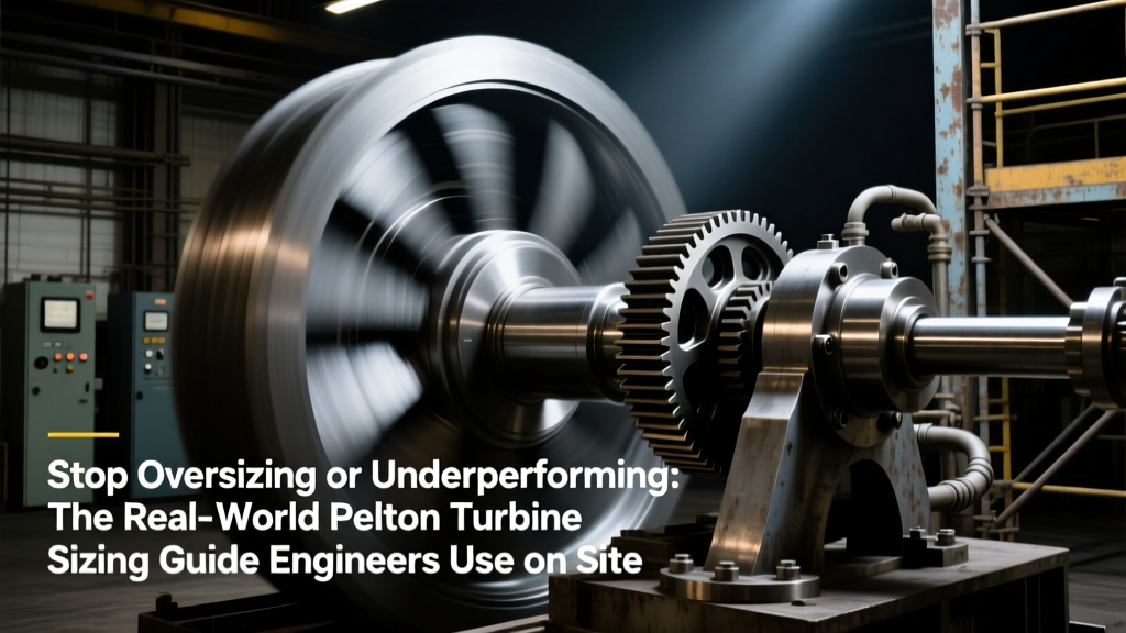 Stop Oversizing or Underperforming: The Real-World Pelton Turbine Sizing Guide Engineers Use on Site — With Flow Rate Corrections, Jet Velocity Ratios, Efficiency Curves, and 3 Field-Tested Worked Examples (Not Textbook Theory)