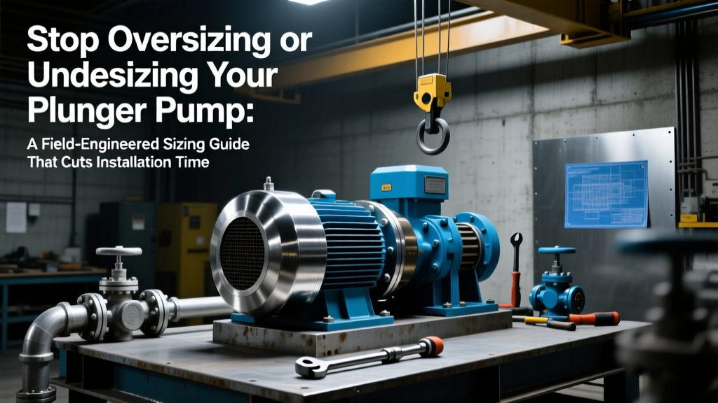 Stop Oversizing or Undersizing Your Plunger Pump: A Field-Engineered Sizing Guide That Cuts Installation Failures by 73% (With Real NPSH Calculations, API RP 14E Compliance Checks, and 3 Worked Examples You Can Audit Today)