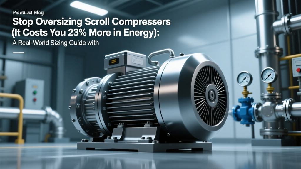 Stop Oversizing Scroll Compressors (It Costs You 23% More in Energy): A Real-World Sizing Guide with ISO 1217-Corrected Formulas, 3 Worked Plant Examples, and the 5 Most Costly Mistakes Engineers Make When Sizing Scroll Compressors for HVAC, Medical Air, and Lab Gas Applications