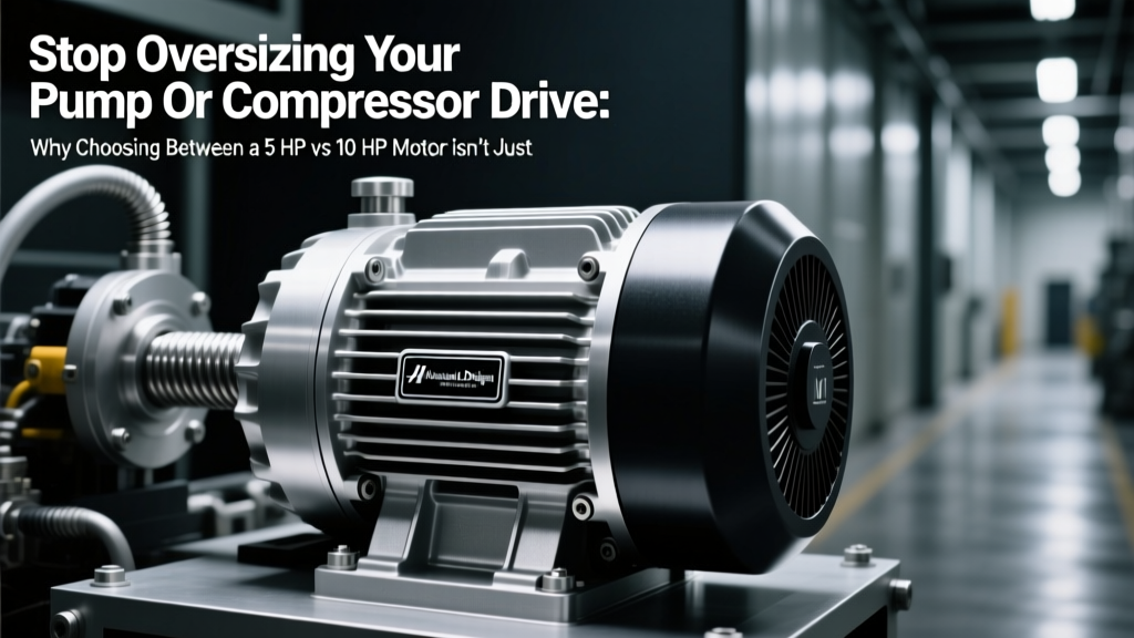 Stop Oversizing Your Pump or Compressor Drive: Why Choosing Between a 5 HP vs 10 HP Motor Isn’t Just About Power—It’s About Energy Waste, Carbon Footprint, and Lifetime Operating Cost (With Real-World Efficiency Benchmarks)