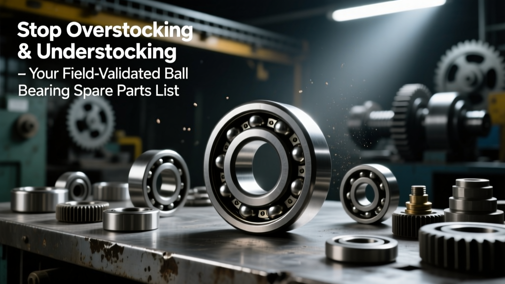 Stop Overstocking & Understocking Bearings: Your Field-Validated Ball Bearing Spare Parts List (Critical, Insurance, Consumable) with Exact Quantities, Shelf-Life Rules, and Obsolescence Alerts