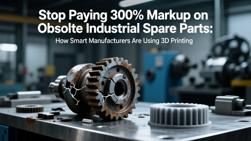 Stop Paying 300% Markup on Obsolete Industrial Spare Parts: How Smart Manufacturers Are Using 3D Printing Spare Parts for Industrial Equipment to Slash Lead Times by 87%, Cut Costs 42%, and Avoid Production Halts—Without Sacrificing ASME BPVC or ISO 9001 Compliance.