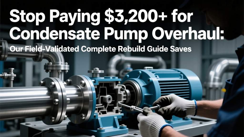 Stop Paying $3,200+ for Condensate Pump Overhauls: Our Field-Validated Complete Rebuild Guide Saves 68% on Labor & Parts — Step-by-Step Disassembly, Critical Wear Inspection, Smart Replacement Decisions, Precision Reassembly, and Performance-Verified Testing (With Real NPSH Margin Calculations)