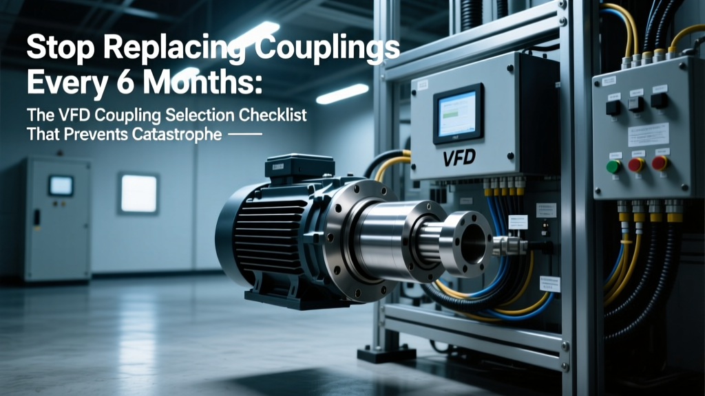 Stop Replacing Couplings Every 6 Months: The VFD Coupling Selection Checklist That Prevents Catastrophic Resonance, Eliminates Torsional Fatigue Failures, and Handles Real-World Misalignment—Not Just Catalog Specs