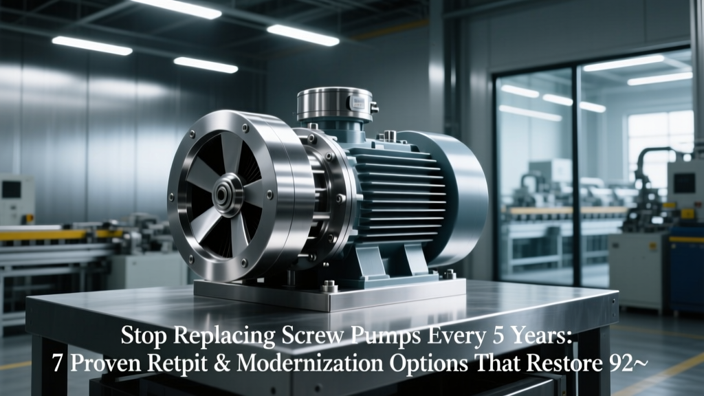 Stop Replacing Screw Pumps Every 5 Years: 7 Proven Retrofit & Modernization Options That Restore 92–98% Efficiency, Cut Energy Use by 31%, and Pay Back in Under 14 Months — Not Just 'Upgrades' but Strategic Asset Lifecycle Extensions
