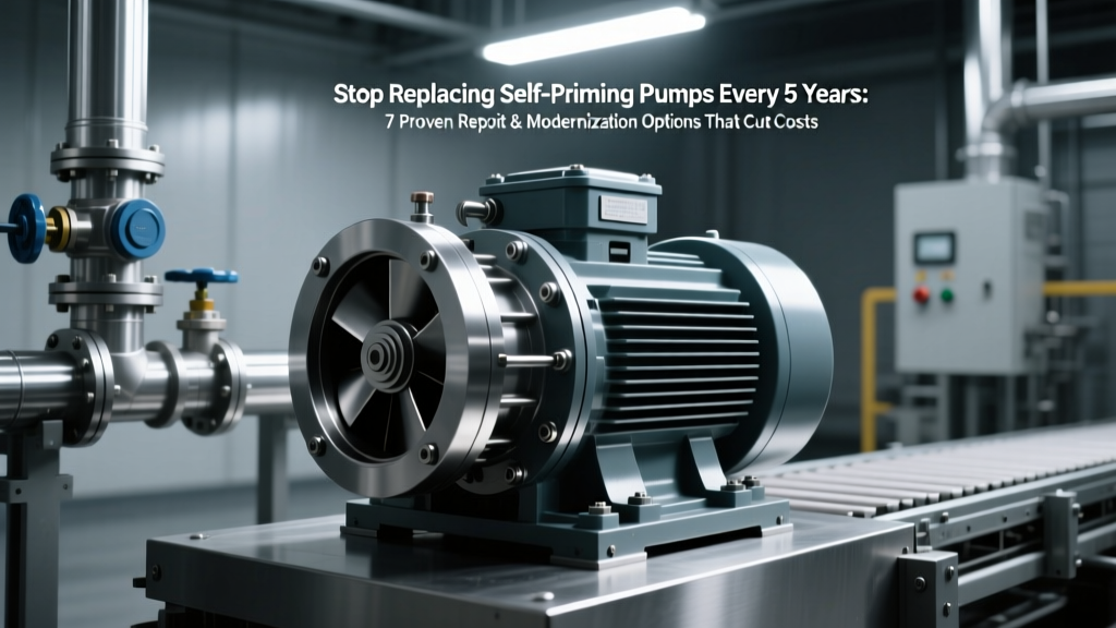 Stop Replacing Self-Priming Pumps Every 5 Years: 7 Proven Retrofit & Modernization Options That Cut Downtime by 63%, Extend Service Life to 20+ Years, and Deliver ROI in Under 14 Months — Including ASME-Compliant Control Upgrades, Sealless Impeller Kits, and NFPA 70E-Safe VFD Integration