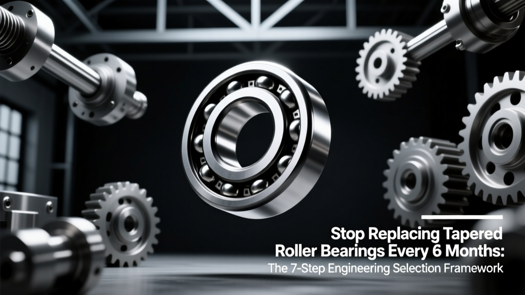 Stop Replacing Tapered Roller Bearings Every 6 Months: The 7-Step Engineering Selection Framework That Cuts Downtime by 62% (ISO 281–Validated, Failure-Proofed)