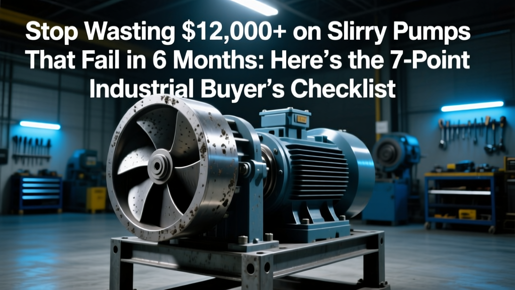 Stop Wasting $12,000+ on Slurry Pumps That Fail in 6 Months: Here’s the 7-Point Industrial Buyer’s Checklist (with Real TCO Data, Warranty Red Flags, and Why ‘Best’ ≠ Highest Horsepower)