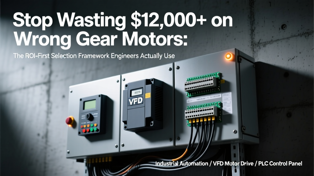 Stop Wasting $12,000+ on Wrong Gear Motors: The ROI-First Selection Framework Engineers Actually Use (Not Sales Brochures) — Your Complete Gear Motor Selection Guide Covering Sizing, Performance, Materials & Application Fit
