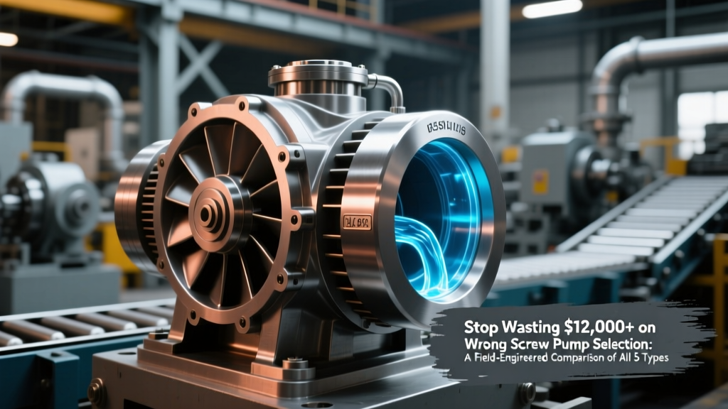 Stop Wasting $12,000+ on Wrong Screw Pump Selection: A Field-Engineered Comparison of All 5 Types (With Real NPSH Curves, Efficiency Drop-Off Data, and 3 Costly Installation Mistakes You’re Making Right Now)