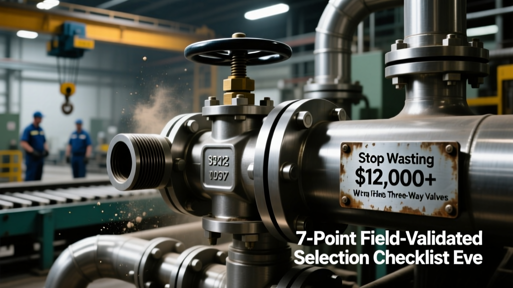 Stop Wasting $12,000+ on Wrong Three-Way Valves: The 7-Point Field-Validated Selection Checklist Every Process Engineer Overlooks (Including Cv Mismatch Fixes, Material Trap Warnings, and API 609 Compliance Gaps)