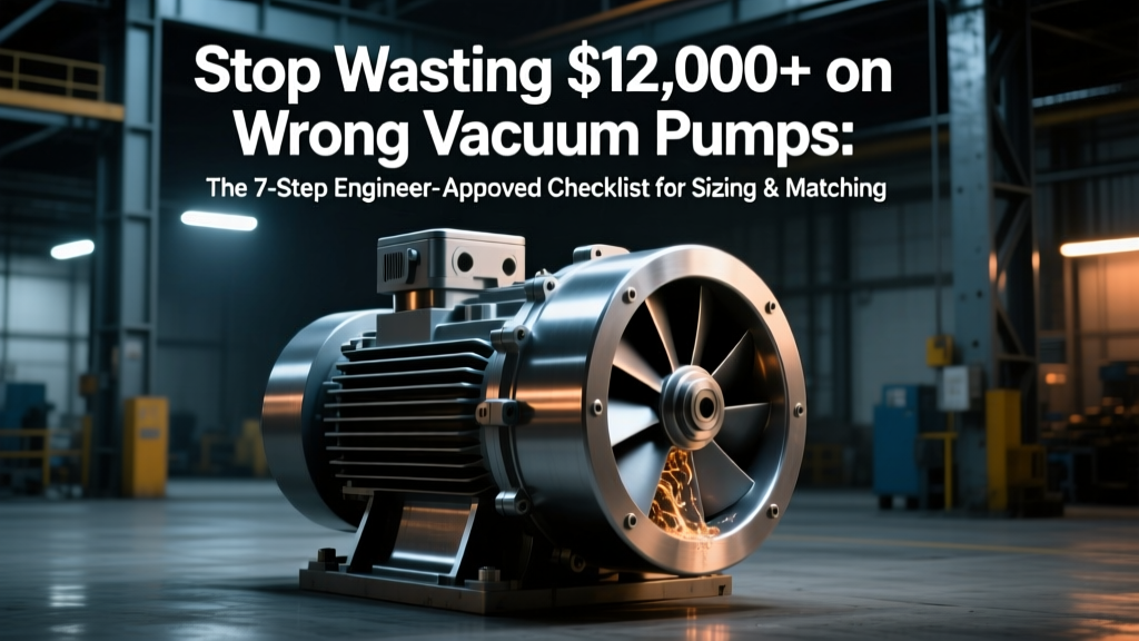Stop Wasting $12,000+ on Wrong Vacuum Pumps: The 7-Step Engineer-Approved Checklist for Sizing, Material Matching, NPSH Validation, and Application-Specific Performance—No Guesswork, No Downtime, No Regrets