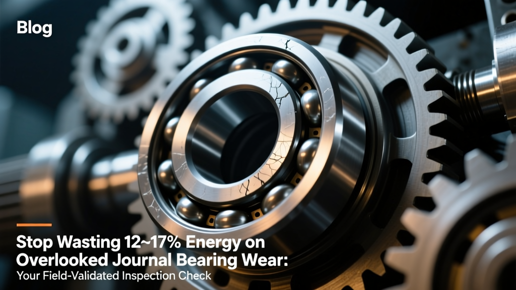 Stop Wasting 12–17% Energy on Overlooked Journal Bearing Wear: Your Field-Validated Inspection Checklist & Procedure (Visual, Measurement, Documentation) — Built for ISO 281 Life Extension & Sustainability Compliance