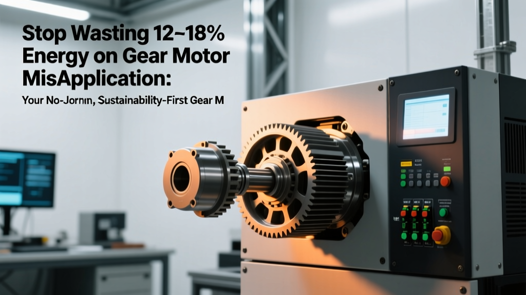 Stop Wasting 12–18% Energy on Gear Motor Misapplication: Your No-Jargon, Sustainability-First Gear Motor Terminology and Glossary — With Real NEMA Premium & IEC IE4 Efficiency Benchmarks, Not Just Definitions