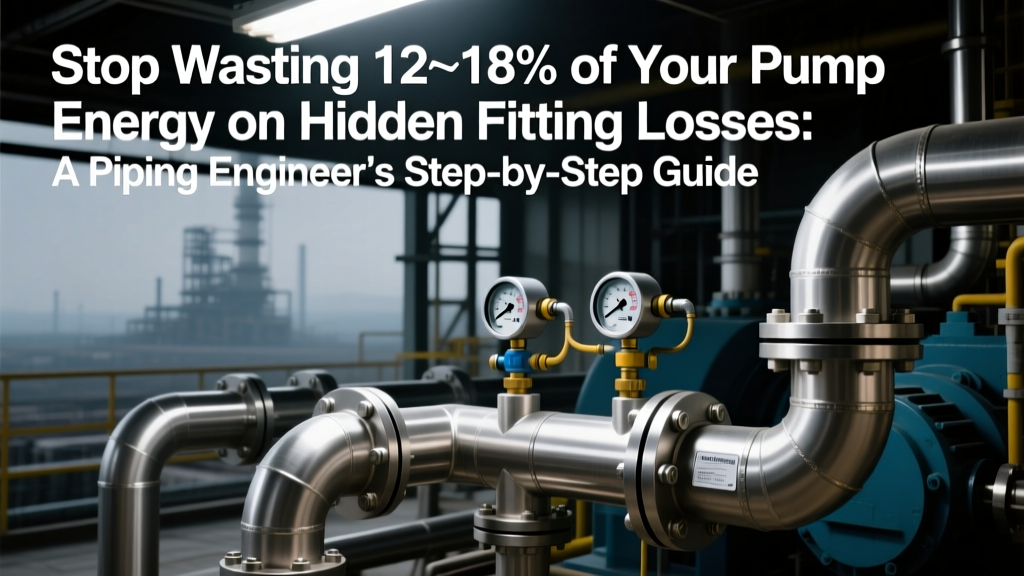 Stop Wasting 12–18% of Your Pump Energy on Hidden Fitting Losses: A Piping Engineer’s Step-by-Step Guide to Calculating Pipe Fitting Efficiency (Isentropic, Volumetric & Overall) with Real ASME B31.3 Worked Examples
