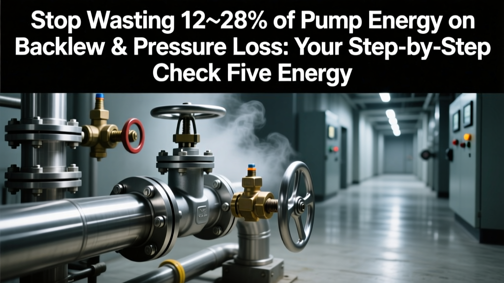 Stop Wasting 12–28% of Pump Energy on Backflow & Pressure Loss: Your Step-by-Step Check Valve Energy Efficiency Upgrade ROI Guide Reveals Real Payback Periods (VFDs, Impeller Trimming, Seal Upgrades & System Optimization Included)