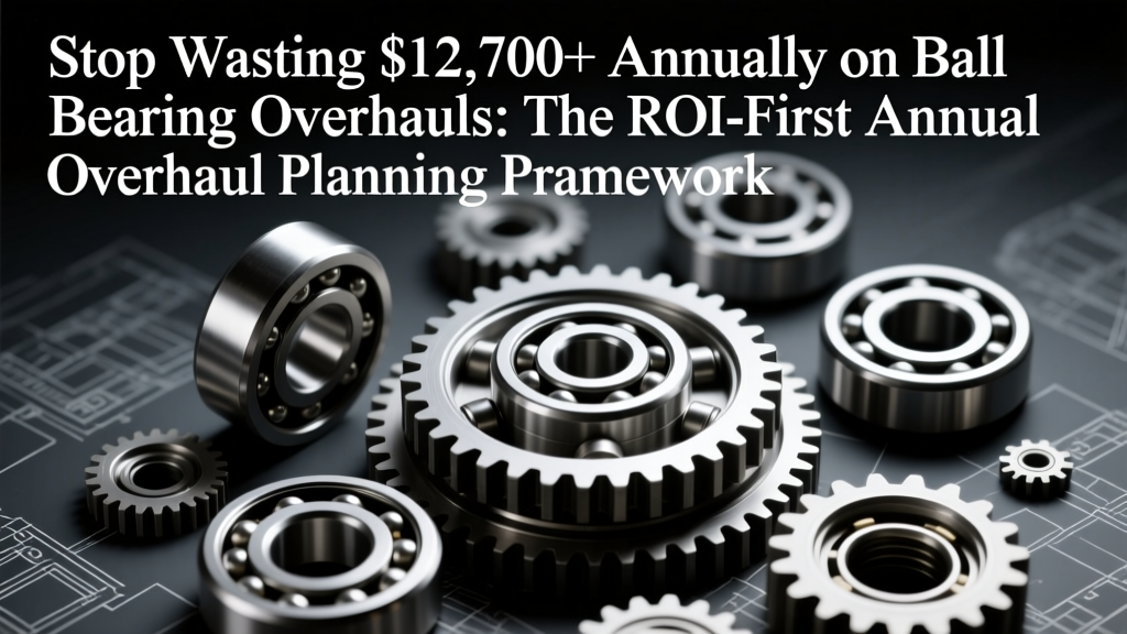 Stop Wasting $12,700+ Annually on Ball Bearing Overhauls: The ROI-First Annual Overhaul Planning Framework That Cuts Downtime by 43% (Scope, Parts, Labor, Schedule & QA—All Tied to Hard Cost Metrics)