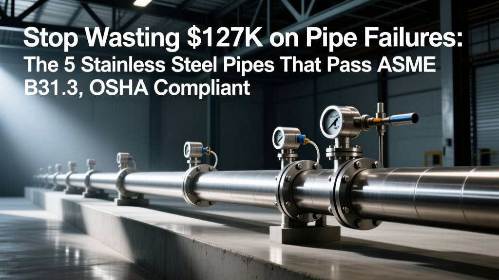 Stop Wasting $127K on Pipe Failures: The 5 Stainless Steel Pipes That Pass ASME B31.3, OSHA Compliance & Total Cost of Ownership Tests (Not Just Corrosion Resistance)