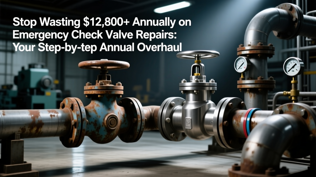 Stop Wasting $12,800+ Annually on Emergency Check Valve Repairs: Your Step-by-Step Annual Overhaul Planning Blueprint (Scope, Parts, Labor, Schedule & QA — All in One)