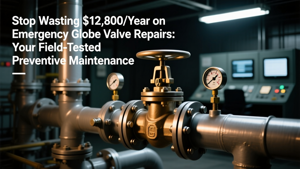 Stop Wasting $12,800/Year on Emergency Globe Valve Repairs: Your Field-Tested Preventive Maintenance for Globe Valve Checklist (Based on API 602 & 37 Real-World Plant Audits)
