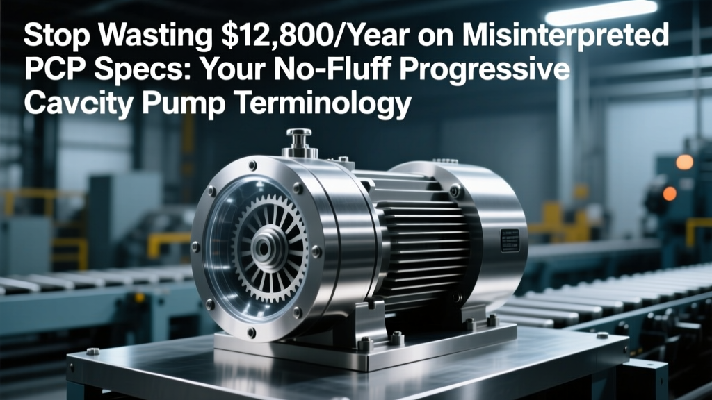 Stop Wasting $12,800/Year on Misinterpreted PCP Specs: Your No-Fluff Progressive Cavity Pump Terminology and Glossary — Decoding NPSHr, Stator Life Hours, Efficiency Curves, and ISO 13709 Compliance So You Specify Right the First Time